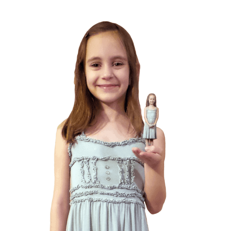 brooke holding figurine