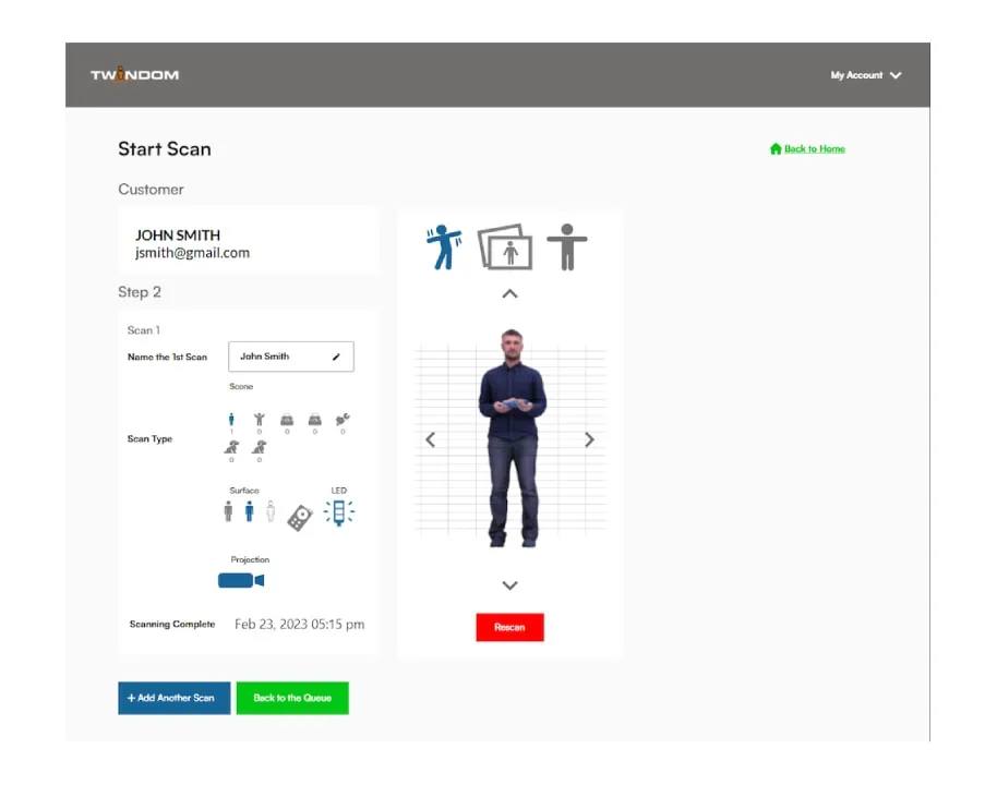full body 3d scanner 28 order 1